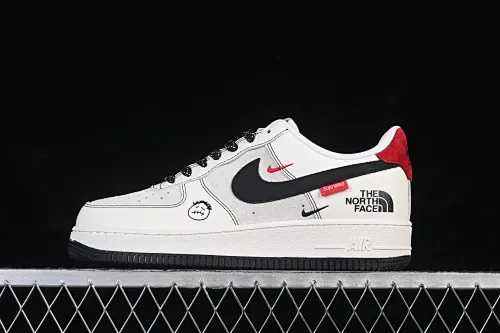 All categories Nk Air Force 1 Air Force series Nk Air Force 1 Low Air Force low-top Nike Air Force 1'07 Low Black and white red contrast Air Force 1 low-top casual sneakers KG6699-F42